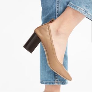 Everlane The Day Heel, Italian Made in Italy, Pecan Taupe | Sz 8.5